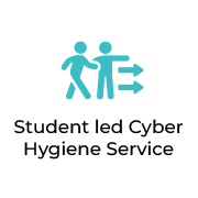 two people walking and pointing with arrow icon