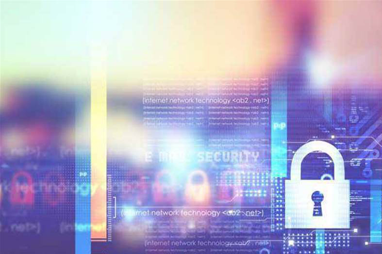 lock on digital background